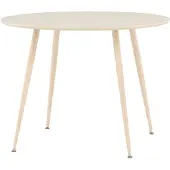 Venture Home Plaza eetkamertafel Ø100 cm whitewash.