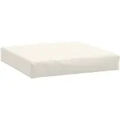 vidaXL Palletkussen 60x60x9,5 cm stof gemêleerd crèmekleurig