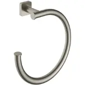 Hotbath Gal GLA08 Handdoekring - Geborsteld Nikkel PVD - Messing - Accessoires, Handdoekhouders, Handdoekringen - 8720512334593