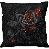 Spiral - Gothic Kussens - Burnt Rose - voor Geen - zwart | Maat Standard