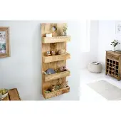 Invicta Stevige keukenplank HEMINGWAY 80cm mangohouten wandplank - 42573