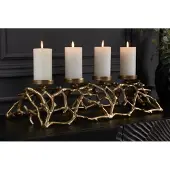 Invicta Elegante kaarsenhouder ABSTRACT 60cm goud voor 4 kaarsen - 41280