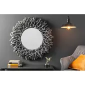 Invicta Handgemaakte teakhouten spiegel RIVERSIDE 80cm grijs drijfhout - 38796