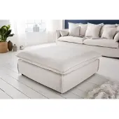 Invicta Grote kruk HEAVEN 100cm natuurlijke linnen stof - 37933