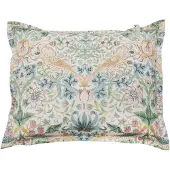 Mille Notti Morris & Co. Strawberry Thief Kussensloop Groen, 50x60 cm