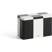 HAY Tin Container Medium Black / Off-White
