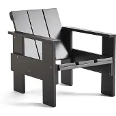 HAY Crate lounge stoel gelakt sparrenhout Black