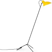 Astep VV Cinquanta Vloerlamp Black Frame | Yellow Reflector