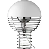 Verpan Design tafellamp Wire Small, chroom / zilver, Woon-/ Eetkamer, metaal, Design, tafellamp