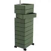 Magis 360° Lade-eenheid op Wielen 10 Drawers | Green 1321 C