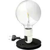Flos Design tafellamp Lampadina, wit / opaal, Woon-/ Eetkamer, Aluminium, Design, tafellamp