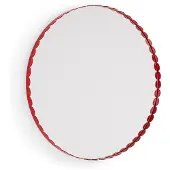 HAY - Arcs Ronde Wandspiegel Ø60 cm (Rood)