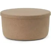 Normann Copenhagen Hide storage poef sand large