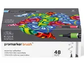 Winsor & Newton 0290080 Promarker Brush 48 Essential Collection | Professionele alcoholmarkers & layoutmarkers