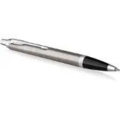 Parker IM-balpen | Roestvrij staal met chromen afwerking | Medium punt met blauwe inktnavulling | met Geschenkdoos