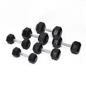PT Essentials PRO Hexa Dumbbellset 2,5 t/m 30 kg met opbergrek