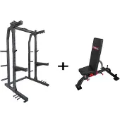 PT Essentials HR100 Titan Half Rack + Bench Combodeal