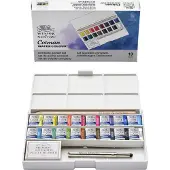 Winsor & Newton 0390060 Cotman Aquarelverf Set – Deluxe Sketcher’s Pocket Box – 16 Kleuren Waterverf – Compact Aquarelset voor Reizen & Schetsen