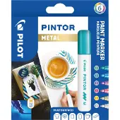 Pilot Pintor Medium 6-pack Metal