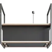 NOVY 15001 eiland afzuigkap zwart randafzuiging, 90 cm. breed | .