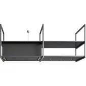 NOVY 15009 motorloze eiland afzuigkap zwart, 90 cm. breed | .