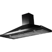 Falcon Plus 90 zwart wand afzuigkap zwart, 90 cm. breed zuinig energieklasse C | .