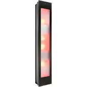 Sunshower combi black uv en infrarood opbouwapparaat 29x144x22.8 cm aluminium zwart