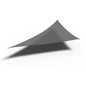 Platinum sun & shade Schaduwdoek Driehoek Coolfit Grijs 570 X 400 X 400 Cm