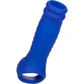 Calexotics - Admiral Liquid Silicone Wave Penis Sleeve - Blauw