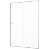 Sealskin - Douche Schuifdeur Contour 120 X 200cm - Geborsteld Staal Profiel - 6 Mm Helder Glas