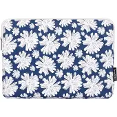 Canvas Artisan Laptopsleeve 13 inch - Laptophoes - White Flowers