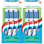 Aquafresh 2x Tandenborstel Flex Interdental Medium 3 stuks