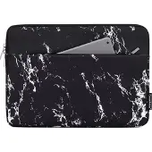 Canvas Artisan Laptopsleeve 15 inch - Laptophoes - Black Marble