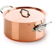 Mauviel M'150s Braadpan Met Deksel 6,1l - Bloempotten Koper Copper - 613125