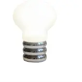 Ingo Maurer B.Bulb Tafellamp Draagbaar Wit - Draagbare lampen Glas Silver Grey - 1030000