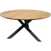AVH-Collectie San Jose dining tuintafel 150xH74 cm rond teak blad