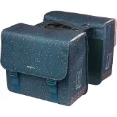 Basil Flair - Dubbele fietstas MIK - 35L - Navy - Waterafstotend - Reflectiedetails