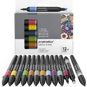 Promarker 12-set + Blender (Tattoo Tones)