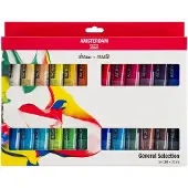 Taidepiste Amsterdam acrylverf set - 24 stuks