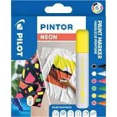 Pilot Pintor Medium 6-pack Neon