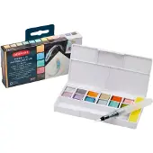 Derwent - Metallic Paint 12 Pan Palette (603058)