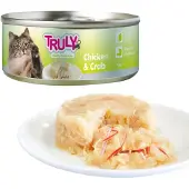 Truly - natvoer Kip & Krab - Kattenvoer - Voordeelbundel 10 x 95 gram