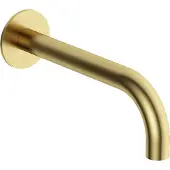 Hotbath Cobber baduitloop 22.5cm messing geborsteld PVD