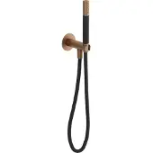 Hotbath Cobber CB7502 handdoucheset met staafhanddouche aan houder met uitlaat verouderd messing