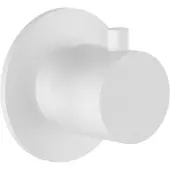 Hotbath Cobber CB7069EXT Afbouwdeel Inbouw Doorstroom Stopkraan - Mat Wit - Kranen, Badkranen, Inbouw Badkranen - 8721122551103