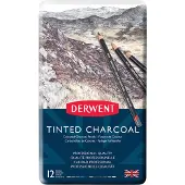 Derwent Metallic Box Coloured Charcoal Pencil 12 Units Veelkleurig Kinderen