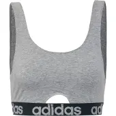 Adidas Sport BH Adidas Women Scoop Bralette Heather Grey-XS