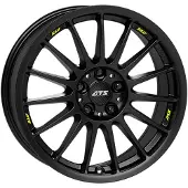 ATS 17-inch aluminium velg, model Streetrallye, afmetingen 17"x7", 5x100 steek, ET38, naafdiameter 63.30mm. Velg in mat zwart