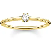 Thomas Sabo - TR2312-414-14-56 - Ring - Dames - 925er Zilver geel verguld - ringmaat 56