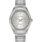 Jacques Lemans Kwartshorloge Derby Horloge, herenhorloge, dameshorloge, roestvrijstalen band, tot 10 bar waterdicht.